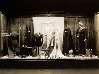 (WINDOW DISPLAYS) Thick album with more than 220 photographs of window display tableaux at Kleinhans Department Store in Buffalo, New Y